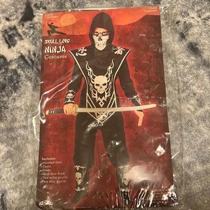 Fun World Skull Lord Ninja Kids Halloween Costume Size S (4-6)